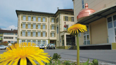 Brauerei Locher in Appenzell Bild des Firmengeländes